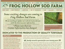 Tablet Screenshot of froghollowsodfarm.com